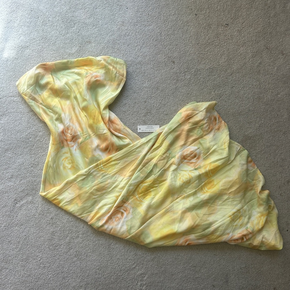 For love & lemons floral yellow maxi dress